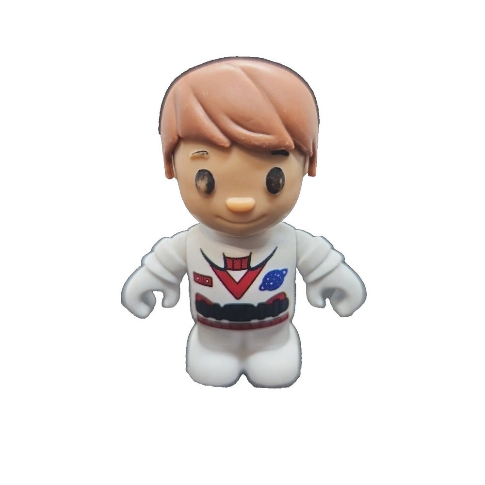 White Astronaut Boy Brown Hair 2.5 Inch Toy Action Figure